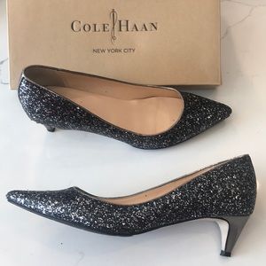 Cole Haan sparkly heels.